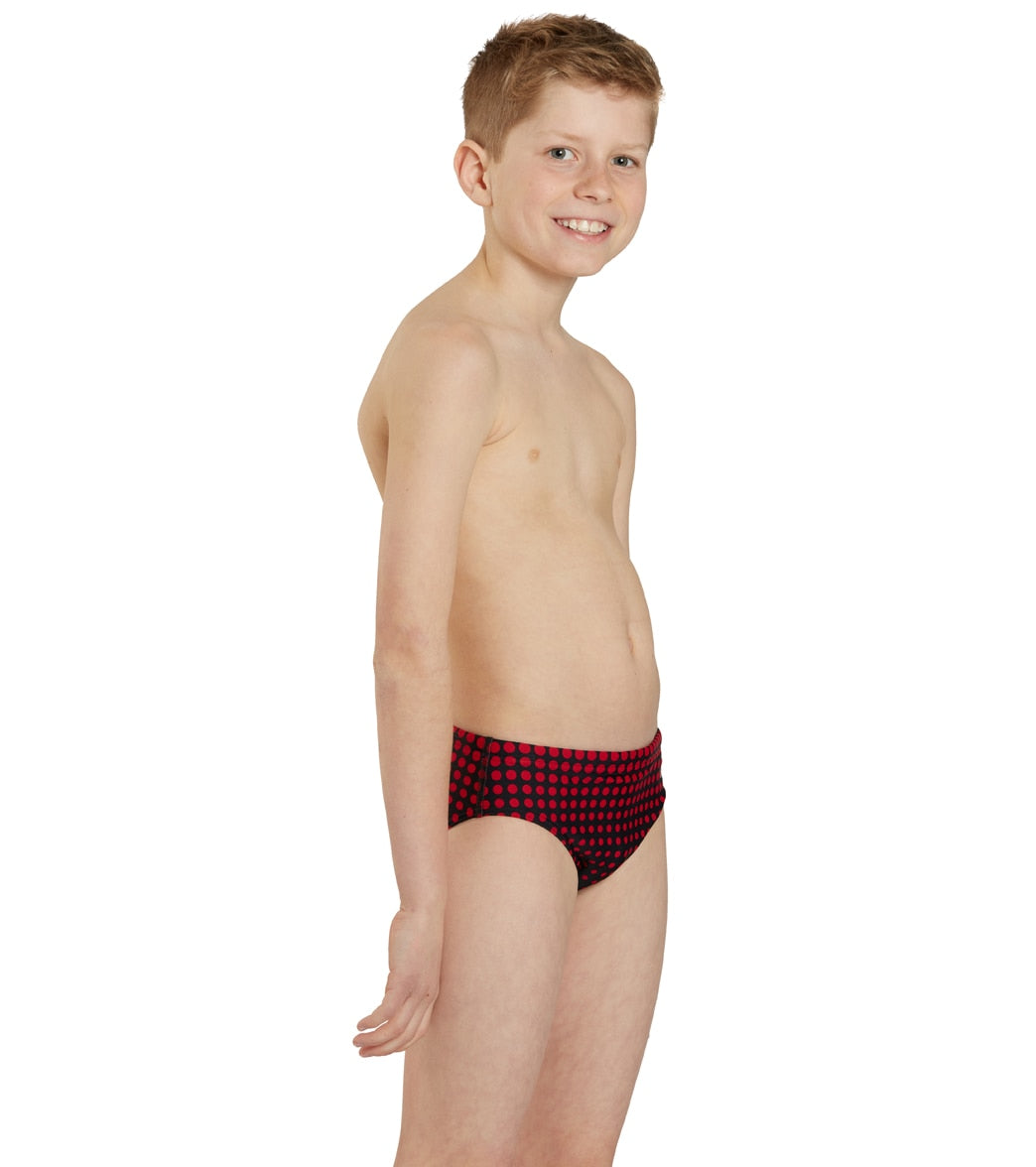 Sporti Molecule Brief Swimsuit Youth (22 - 28) Red/Black