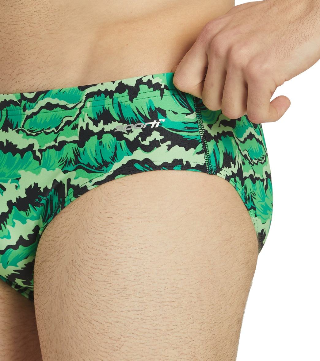 Sporti New Waves Brief Swimsuit (22-40) Green