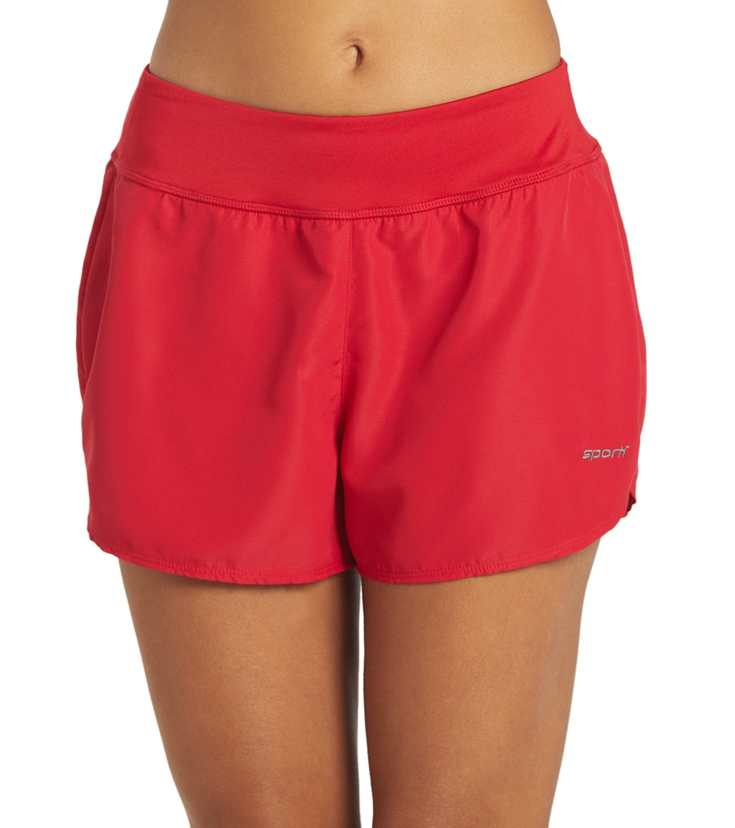 Sporti Women's Hybrid II 2.5 Board Short Red