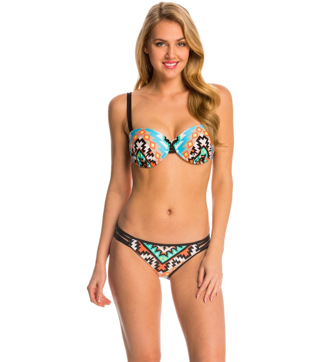 Seafolly Kasbah Bustier Bikini Bra Top Nectarine