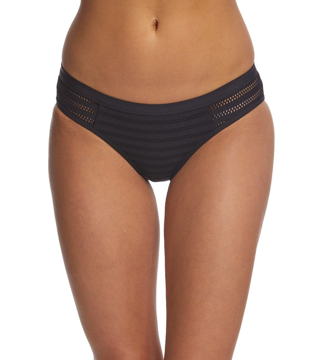 Anne Cole Crochet All Day Bikini Bottom Black