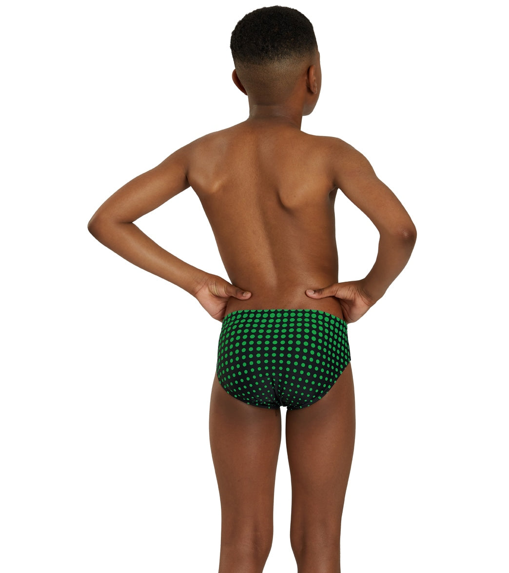 Sporti Molecule Brief Swimsuit Youth (22 - 28) Green/Black