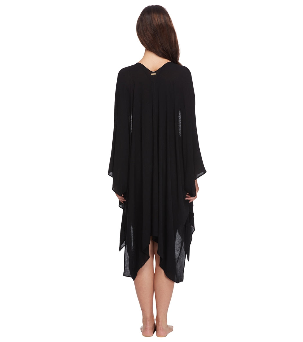 Body Glove Black & White Aubree Cover-Up Kimono Black