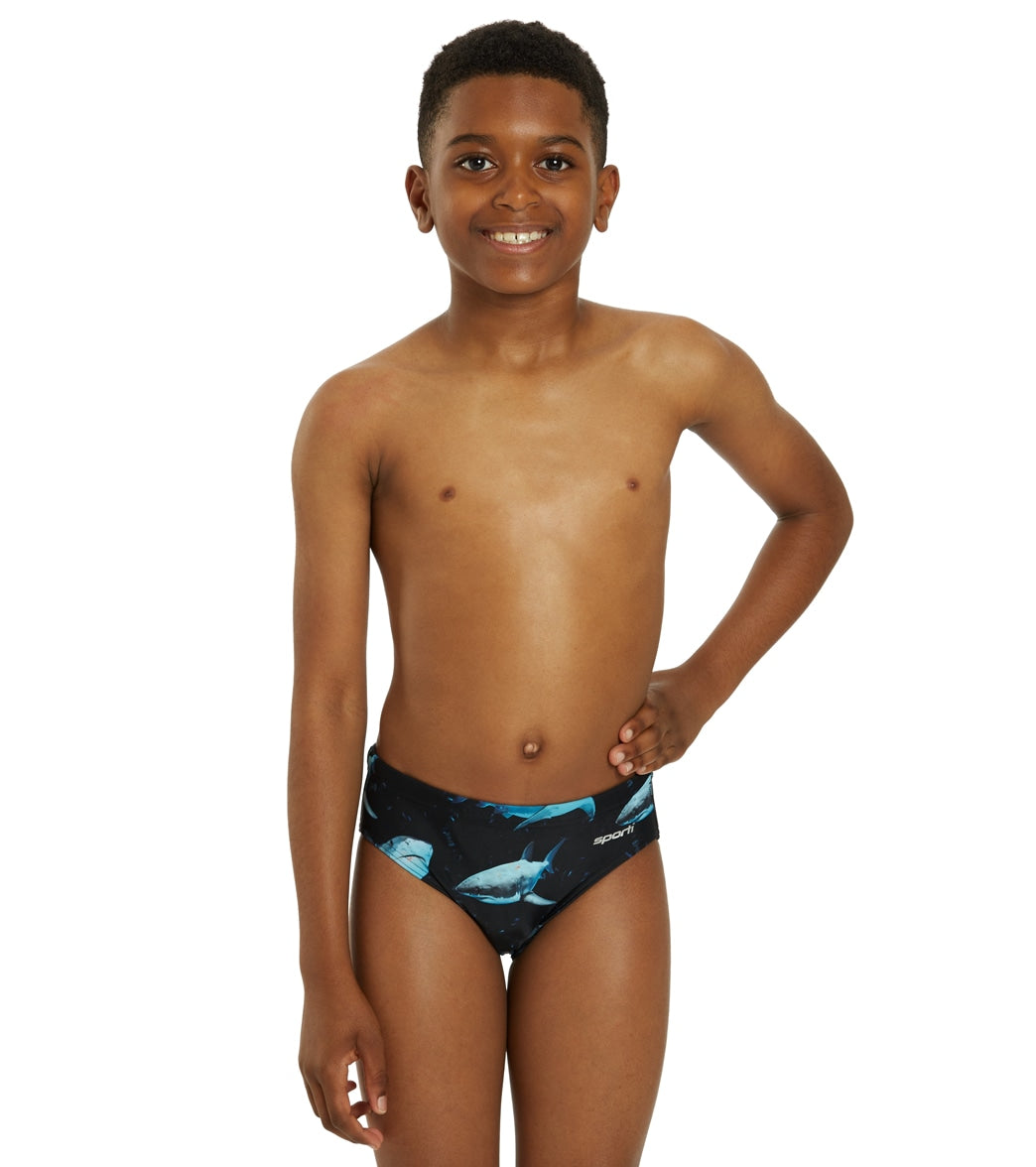 Sporti Sharkies Brief Swimsuit Youth (22-28) Sharkies