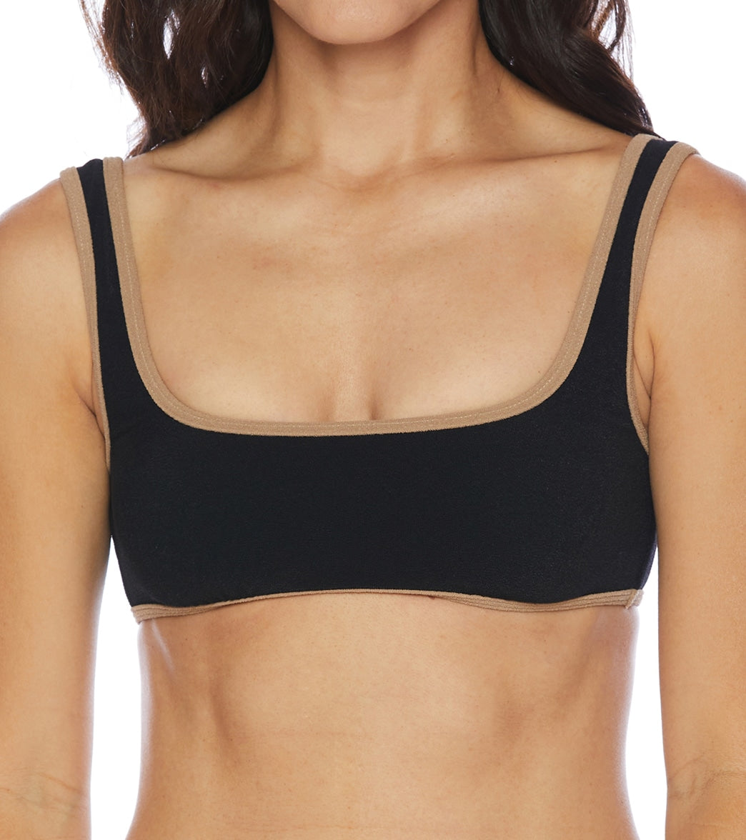 Splendid Women's Tactile Bralette Bikini Top Black