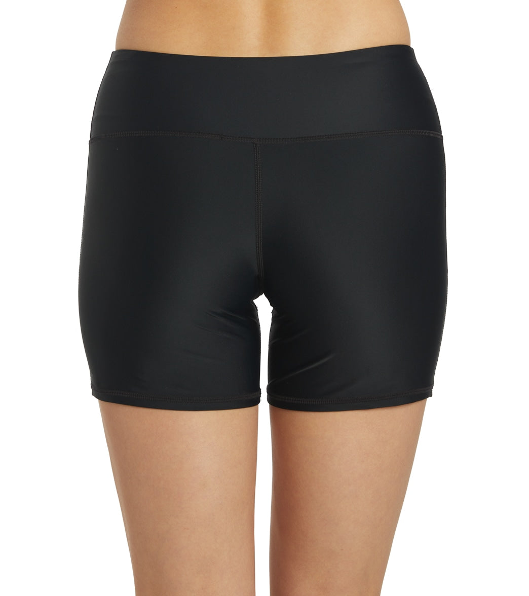 Sporti Active Solid 4.5 inseam Swim Short Black