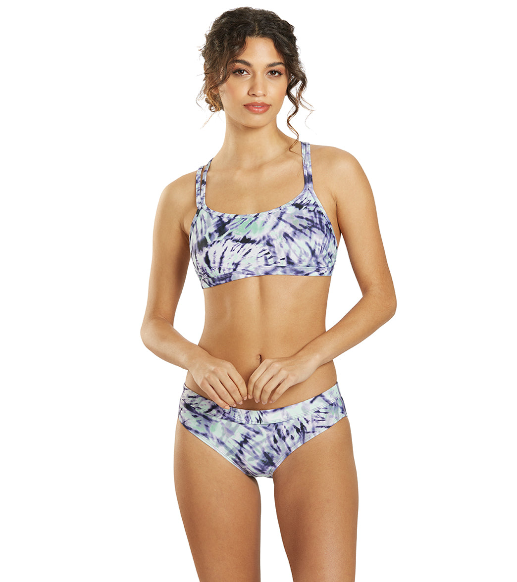 Sporti Active Moonlight Tie Dye Hipster Workout Bikini Swim Bottom Moonlight Tie Dye