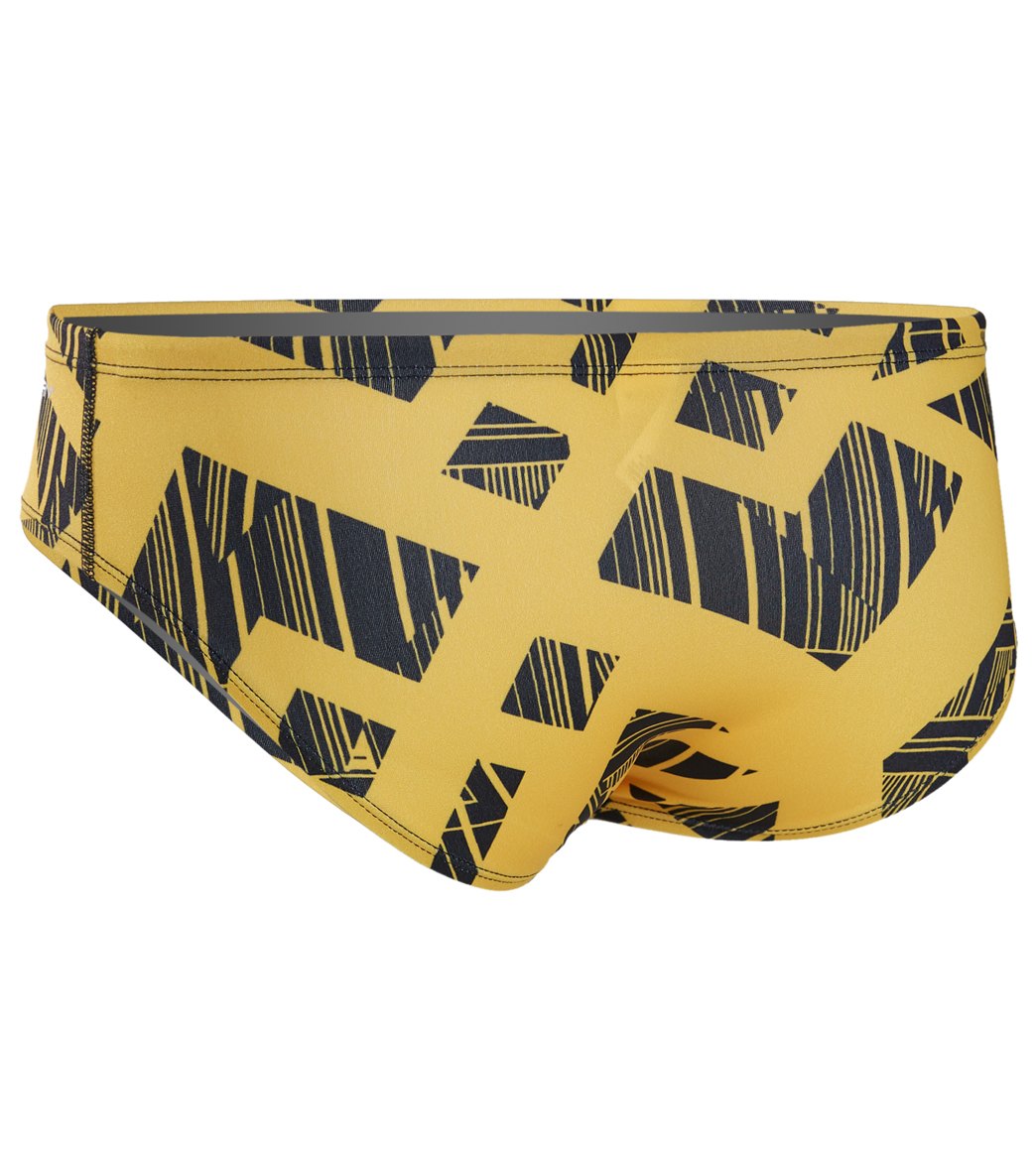 Dolfin Reliance Men's Trax Spliced Brief Swimsuit Gold/Gold