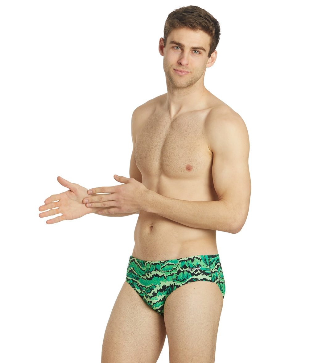 Sporti New Waves Brief Swimsuit (22-40) Green