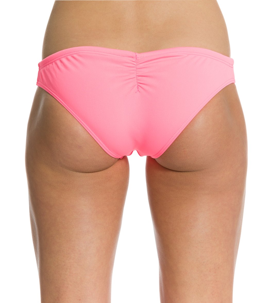 Lo Swim Original Training Bikini Swimsuit Bottom Neon Papaya