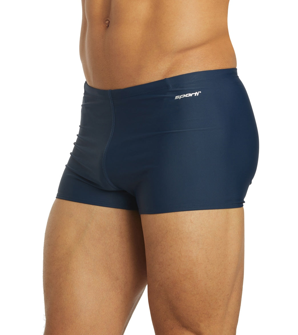 Sporti Solid Swim Square Leg Swimsuit (24-44) Navy