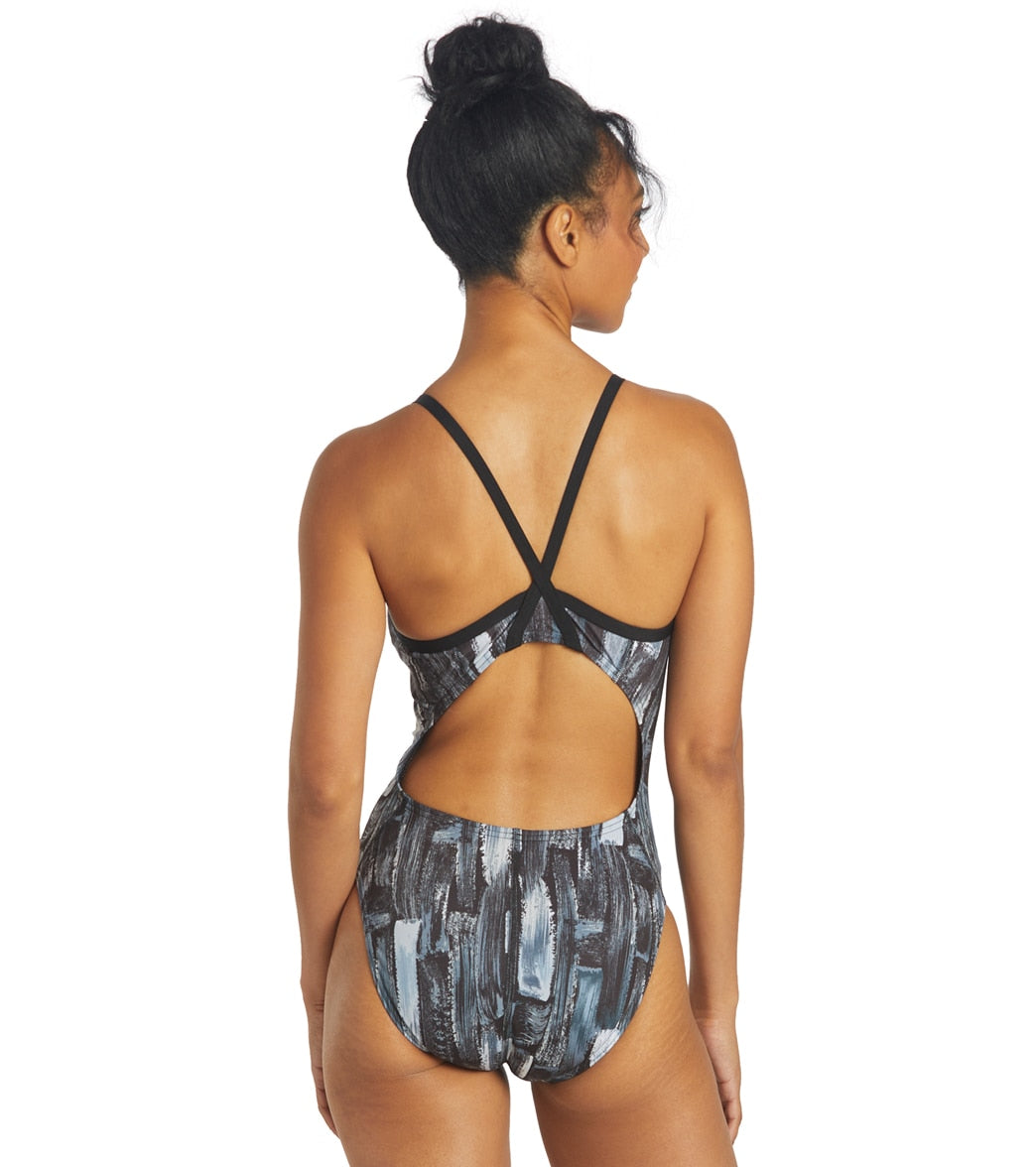 Sporti HydroLast Artsy Thin Strap One Piece Swimsuit (26-40)