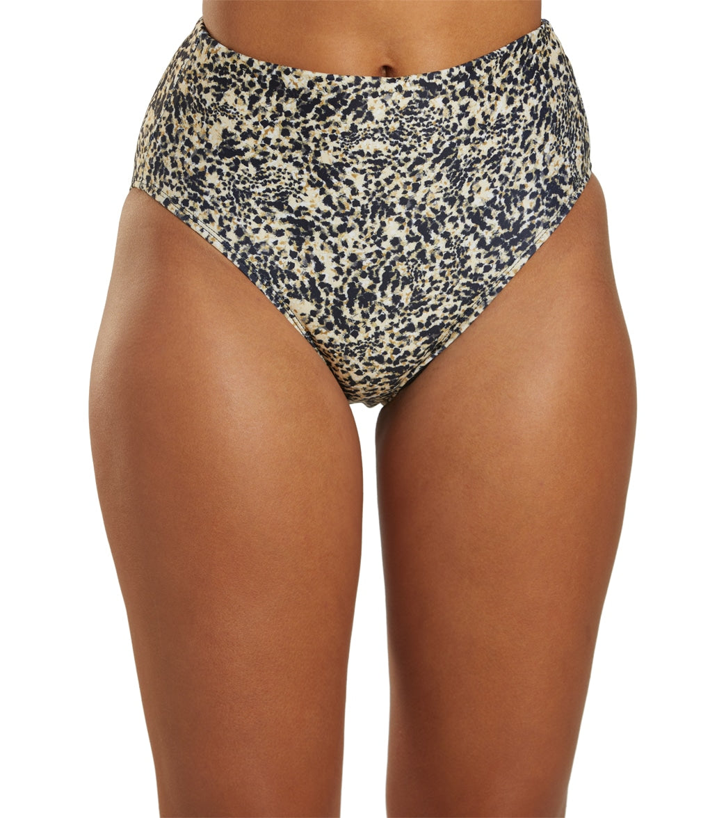 Dolfin Women's Aquashape Print High Waist Contemporary Bikini Bottom