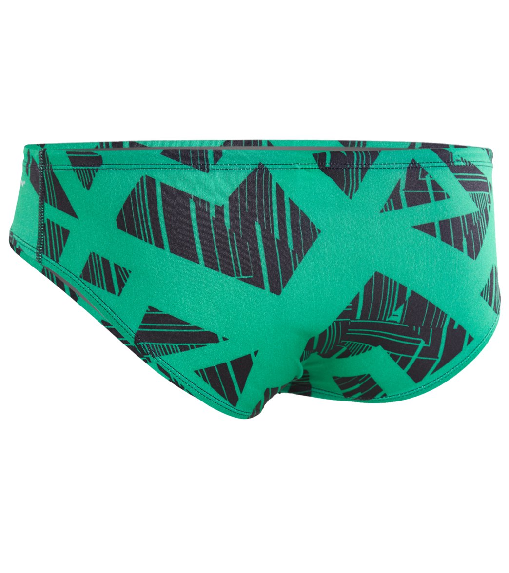 Dolfin Reliance Men's Trax Spliced Brief Swimsuit Green/Green