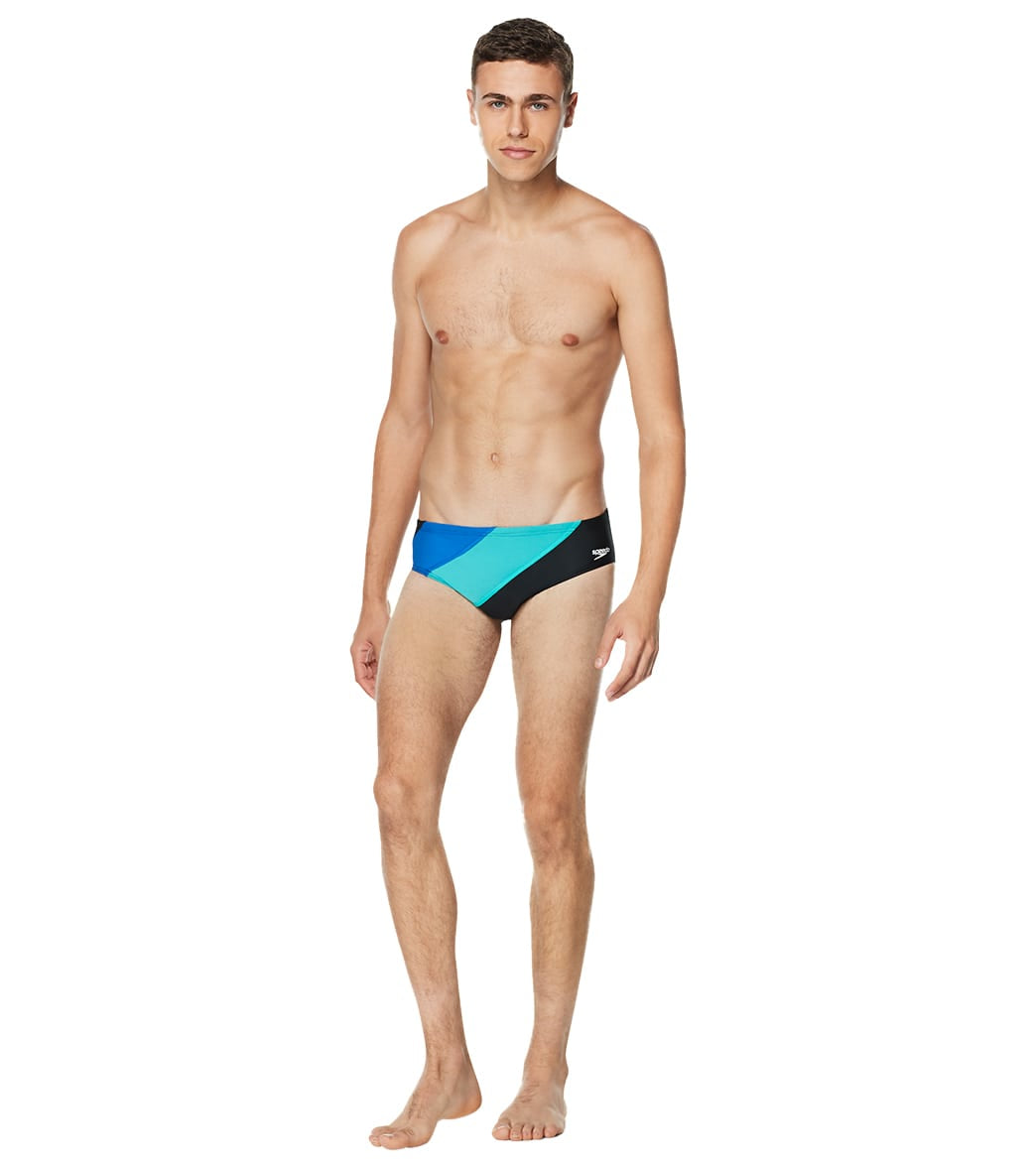 Speedo Vibe Men's Color Blocked One Brief Swimsuit Ceramic