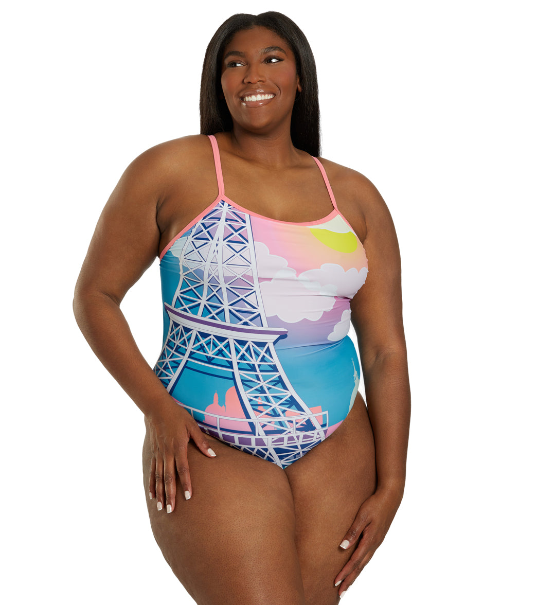 Sporti Paris Market Day Thin Strap One Piece Swimsuit (22-44) Market Day