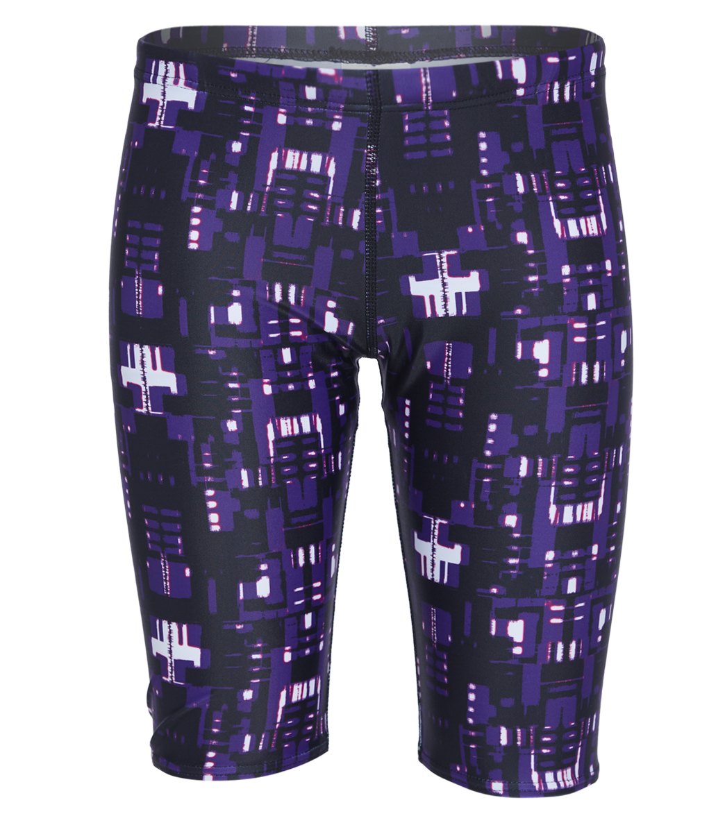 iSwim Varsity Blur Jammer Swimsuit Youth (22-28) Purple