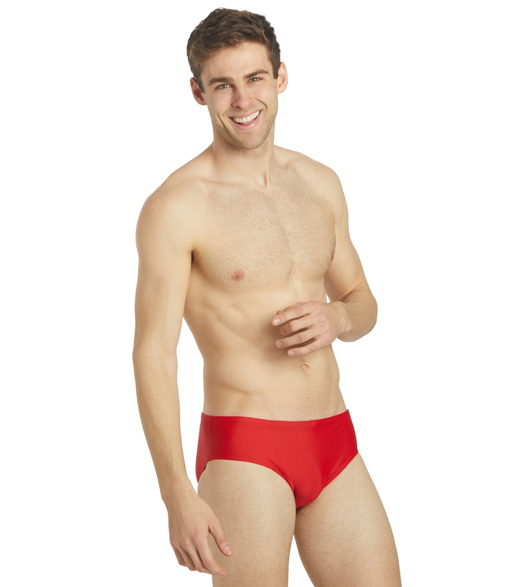 iSwim Essential Solid Brief Swimsuit (22-40) Red