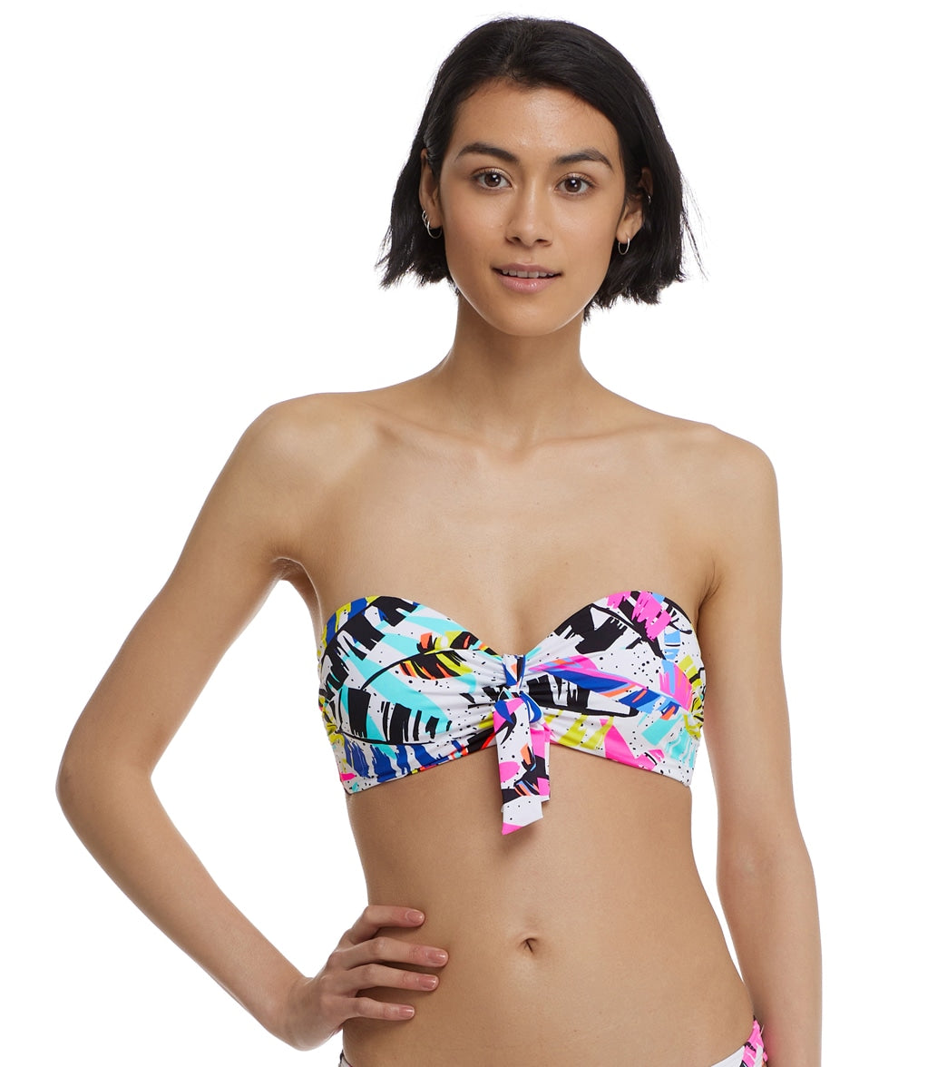 Body Glove Women's Groovy Marilyn Bandeau Bikini Top Multi