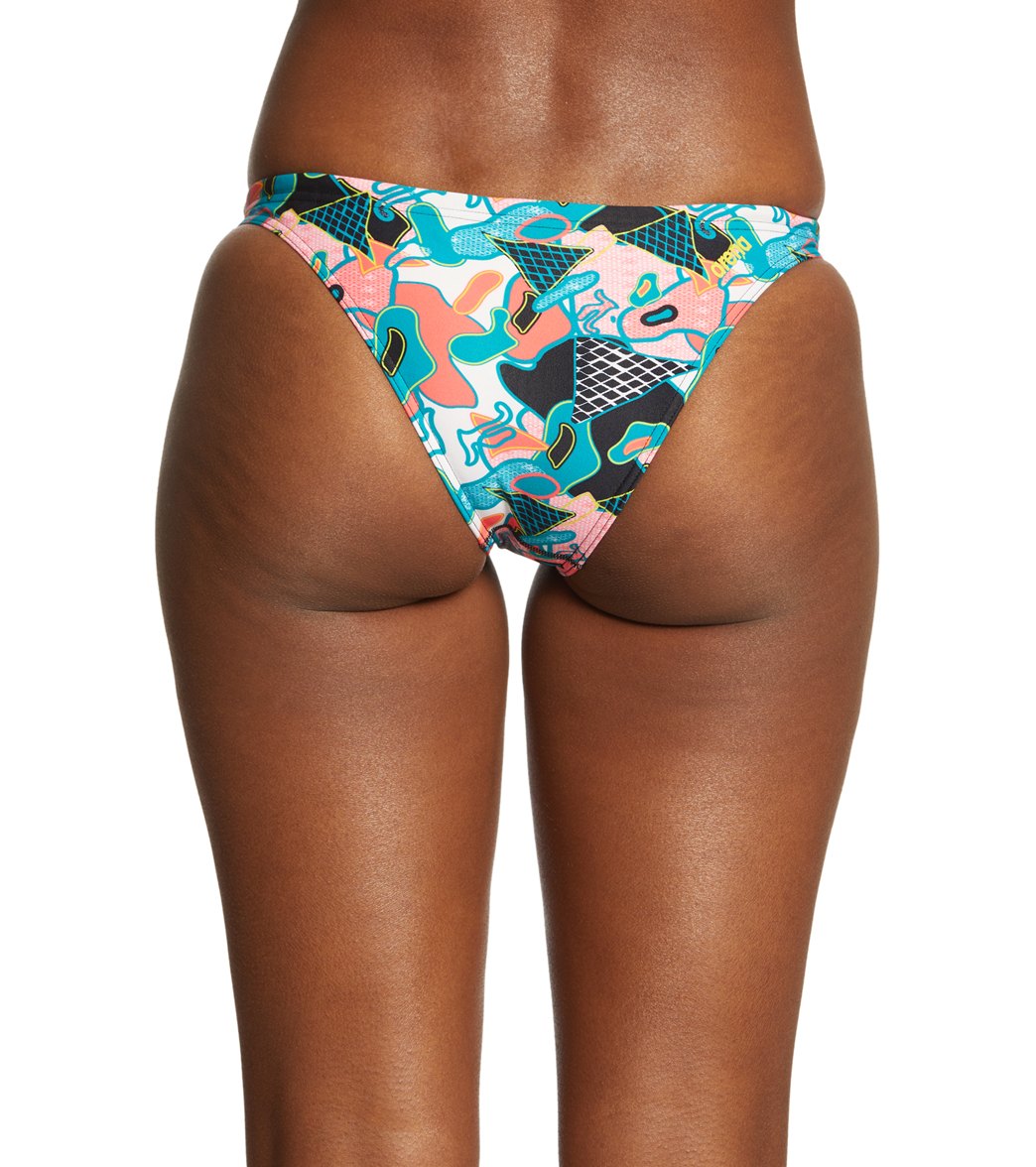 Arena Women's Rulebreaker Free Bikini Bottom Black/Multi