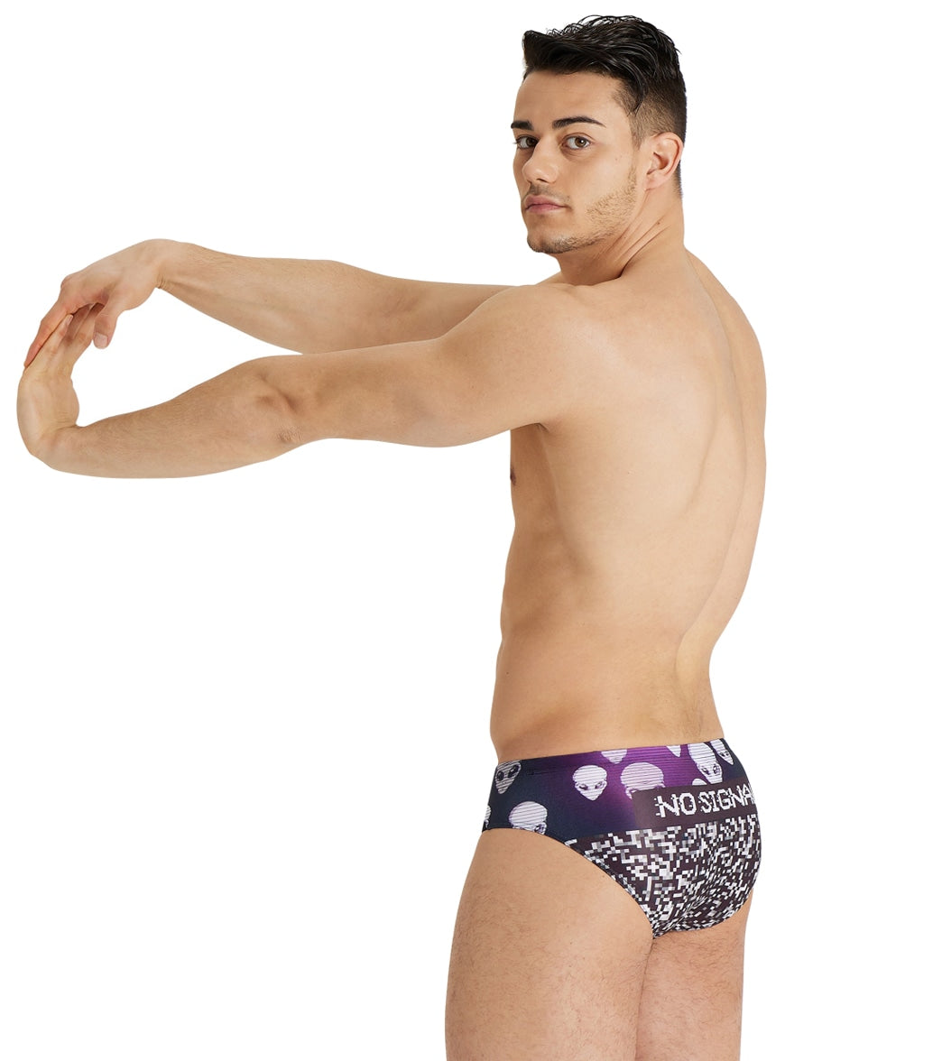 Arena Men's Crazy Placement Brief Swimsuit Black/Multi