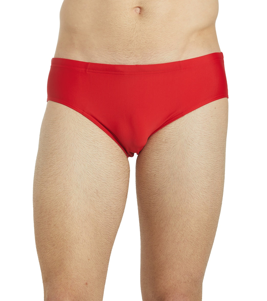 iSwim Essential Solid Brief Swimsuit (22-40) Red