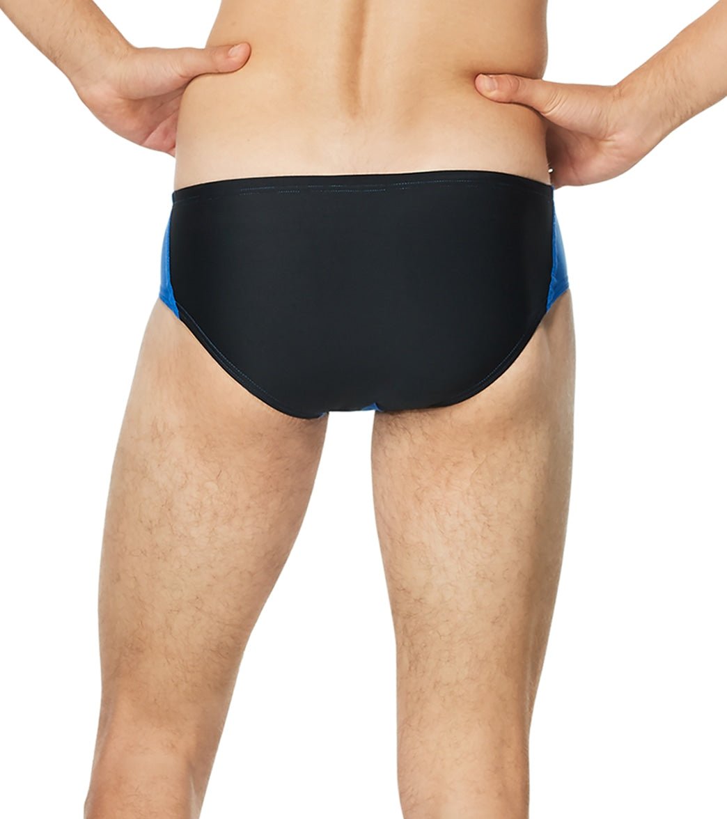 Speedo Vibe Men's Spliced One Brief Swimsuit Turkish Sea