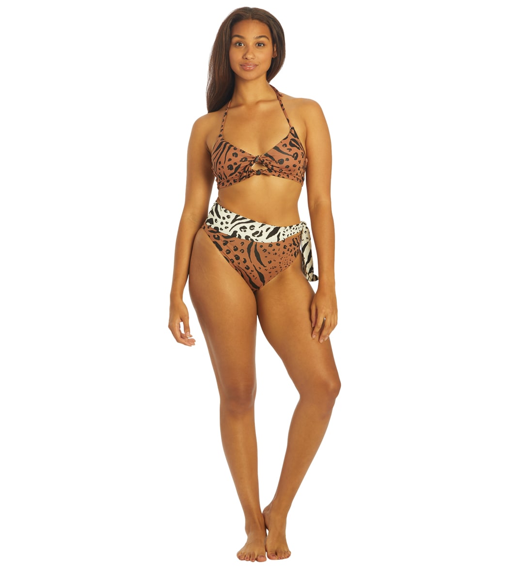 Hurley Women's Animix High Waist Bikini Bottom