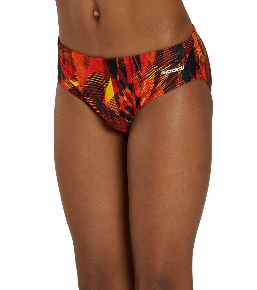 Sporti Catalyst Brief Swimsuit Youth (22 - 28) Red/Orange