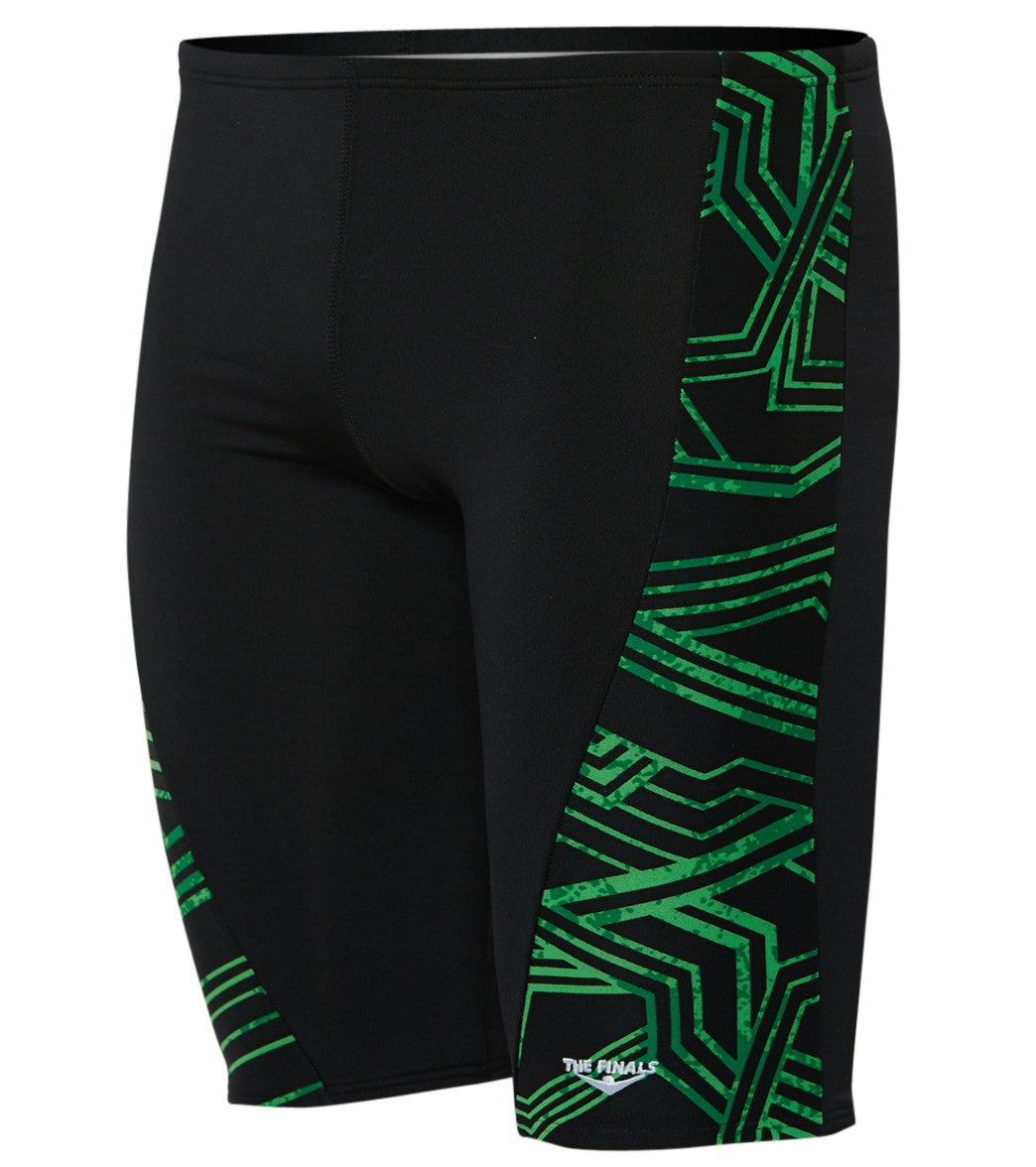 The Finals Men's Maize Glide Splice Jammer Swimsuit Green