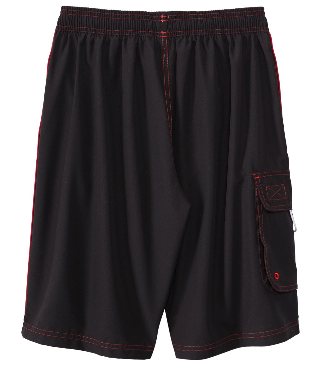 TYR Challenger Swim Trunks Black/Red