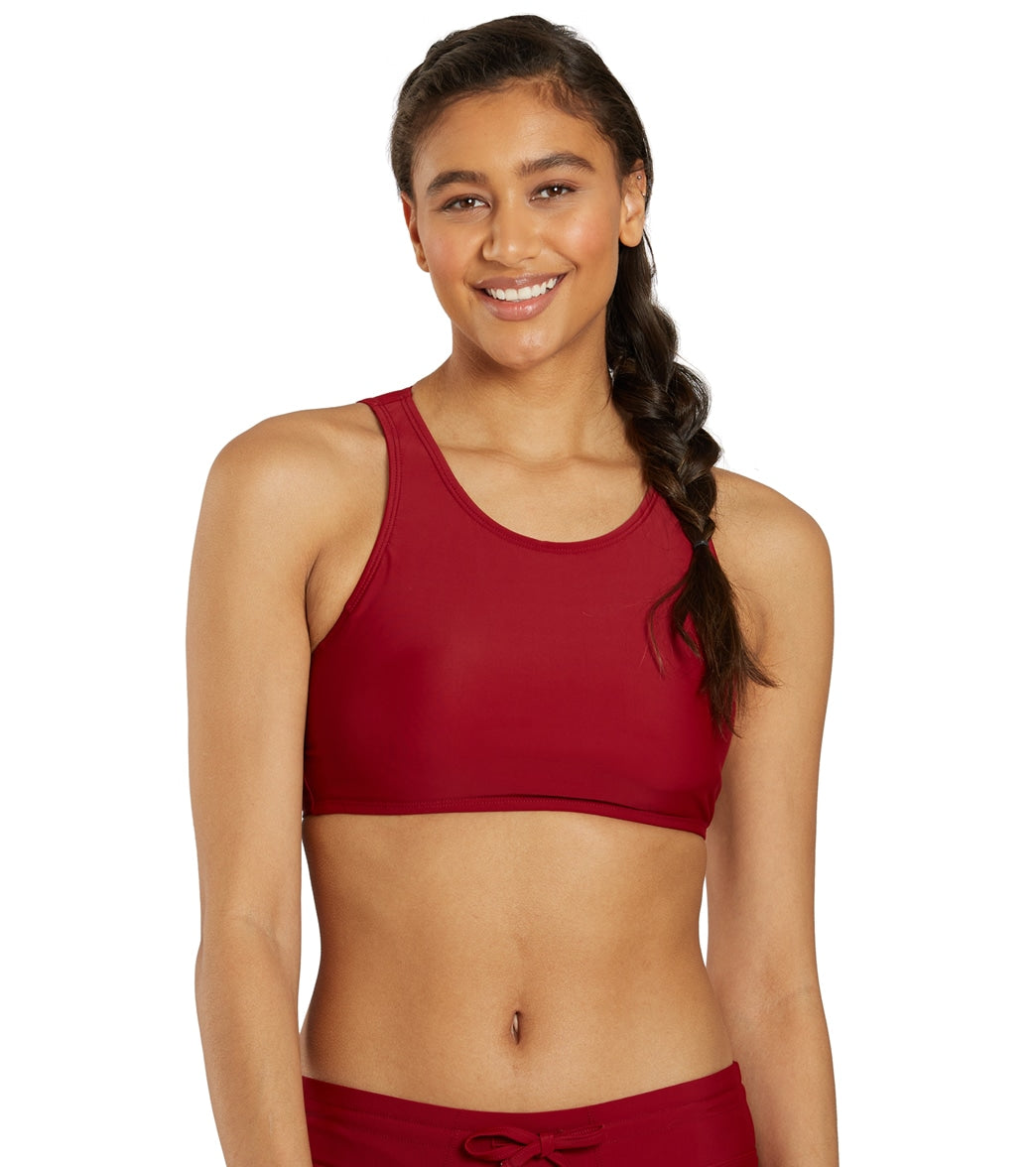 Sporti Active High Neck Crop Bikini Top