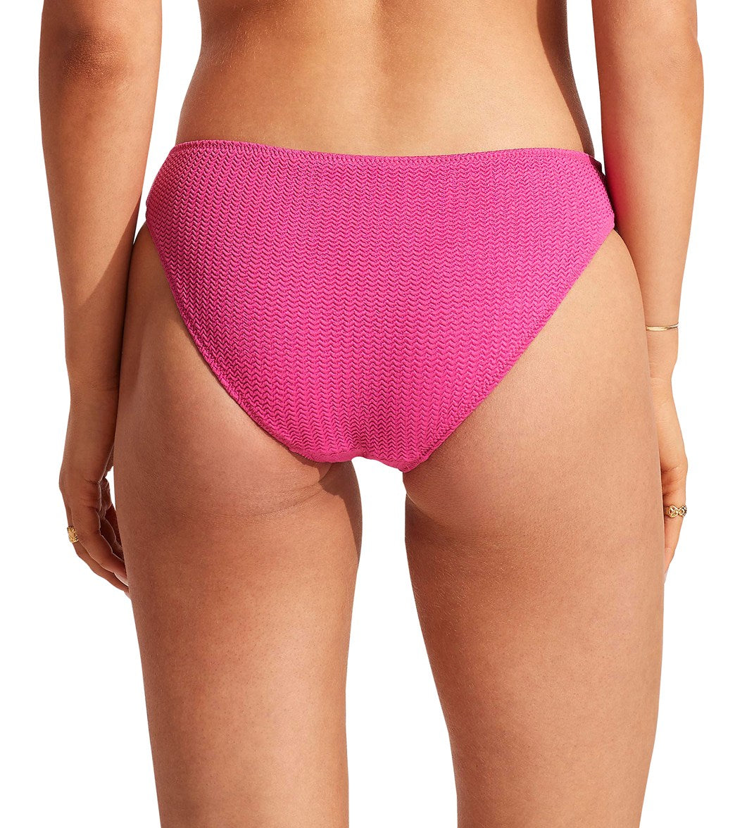 Seafolly Women's Sea Dive Hipster Bikini Bottom Fuchsia Rose