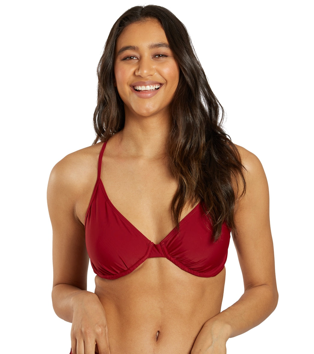 Sporti Solid Underwire Bikini Top (D/DD/E/F)  Nutmeg