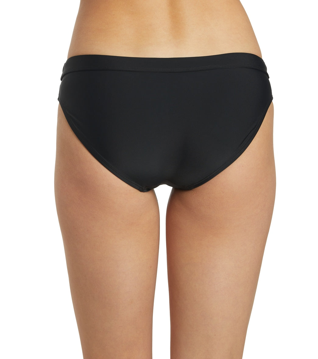 Sporti Active Hipster Workout Bikini Swim Bottom Black