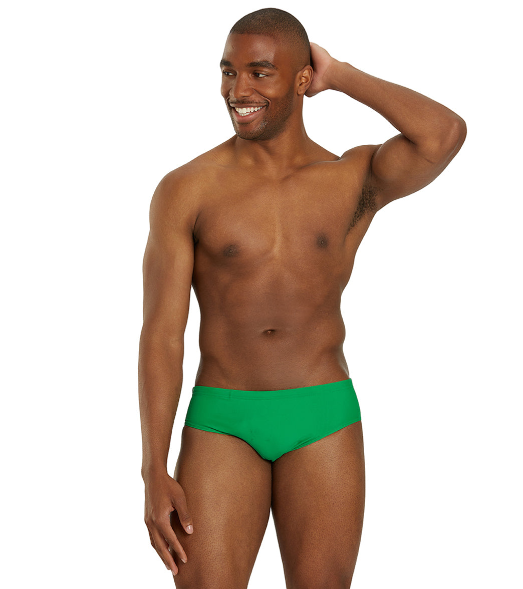 iSwim Essential Solid Brief Swimsuit (22-40) Kelly Green