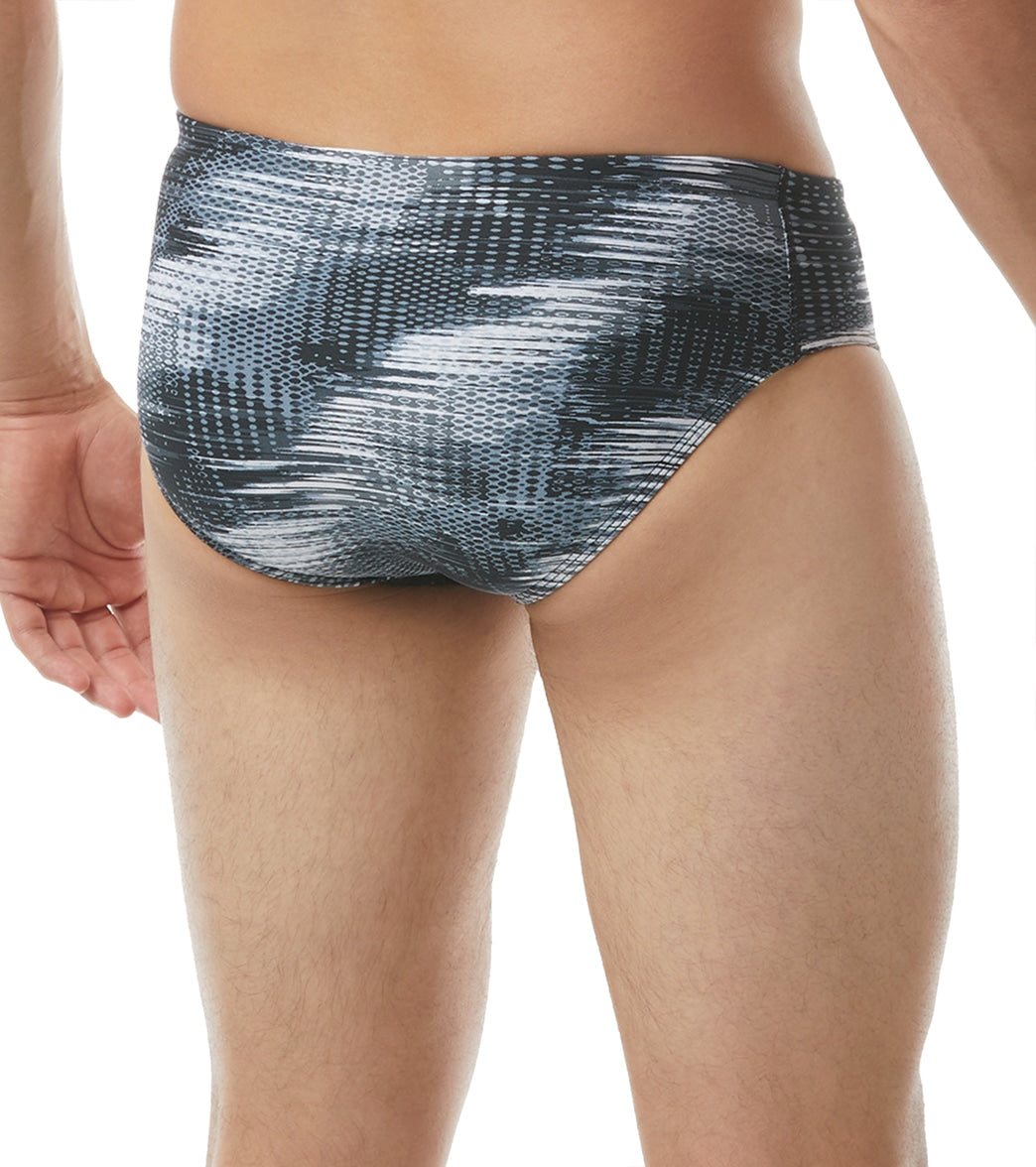 TYR Men's Surge Racer Brief Swimsuit Titanium