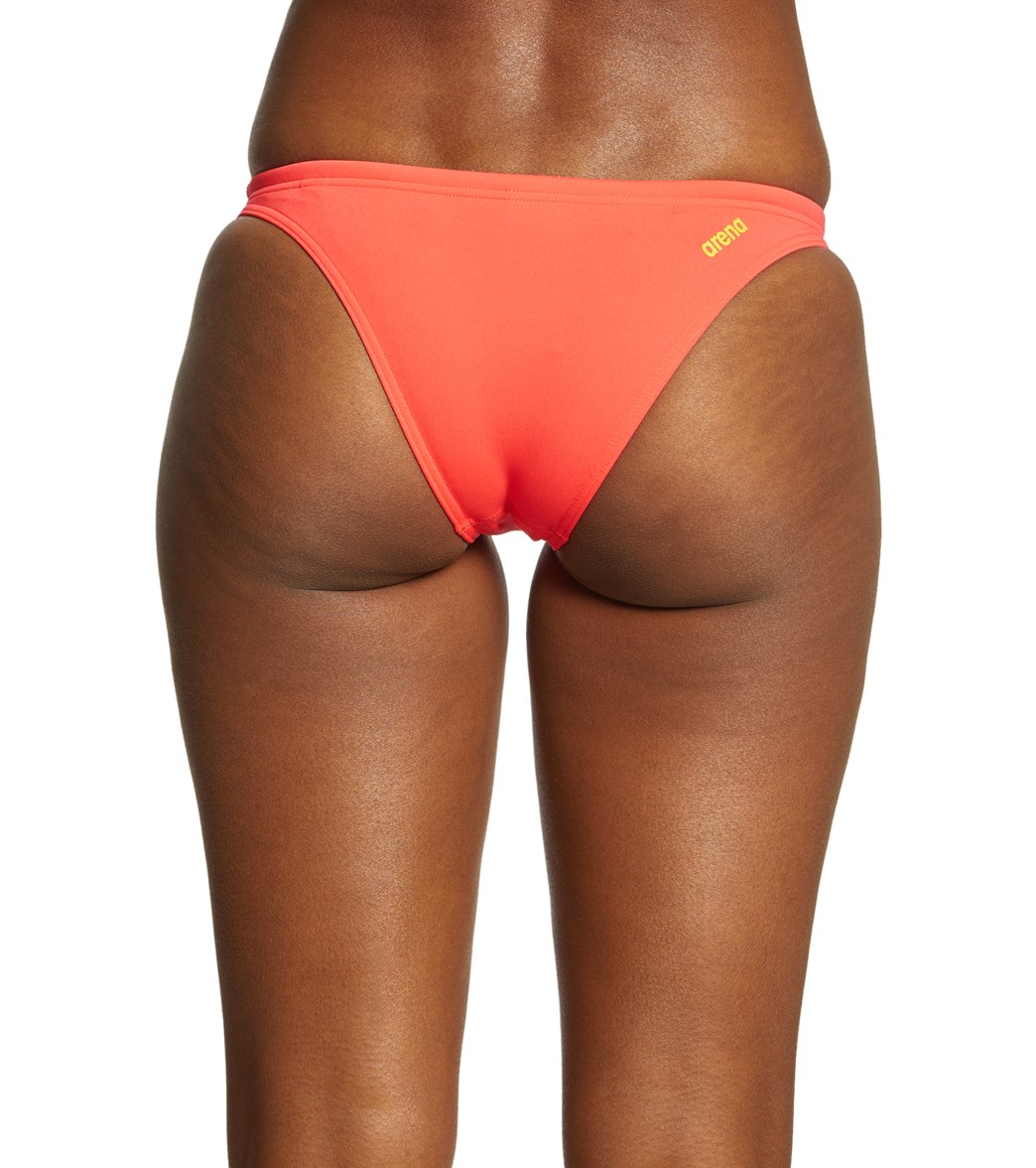 Arena Women's Rulebreaker Free Bikini Bottom Flou Red/Yellow Star