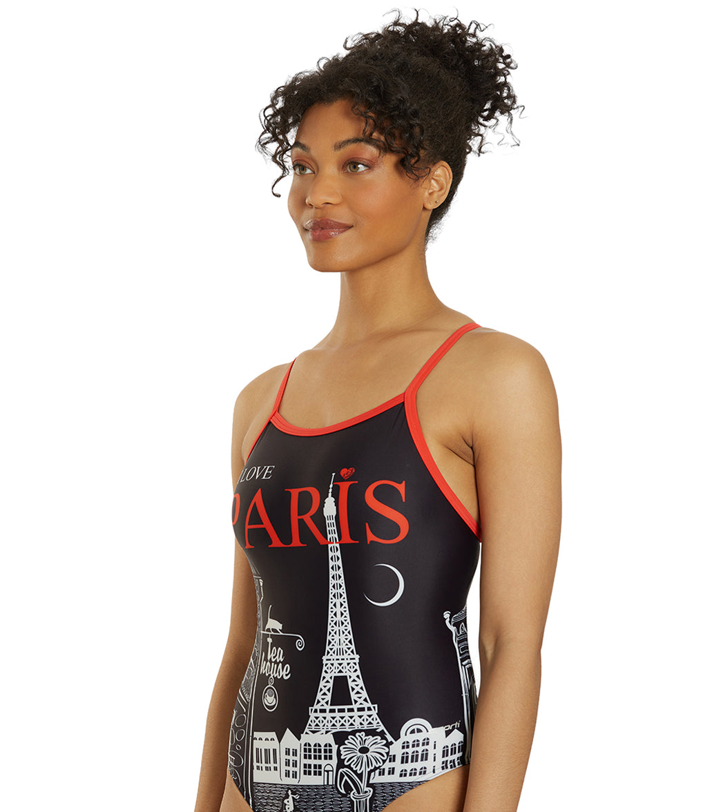 Sporti Paris Twilight Thin Strap One Piece Swimsuit (22-44) Twilight