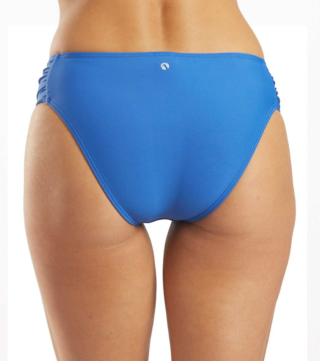 Next by Athena Women's Good Karma Chopra Midrise Bikini Bottom Royal Blue