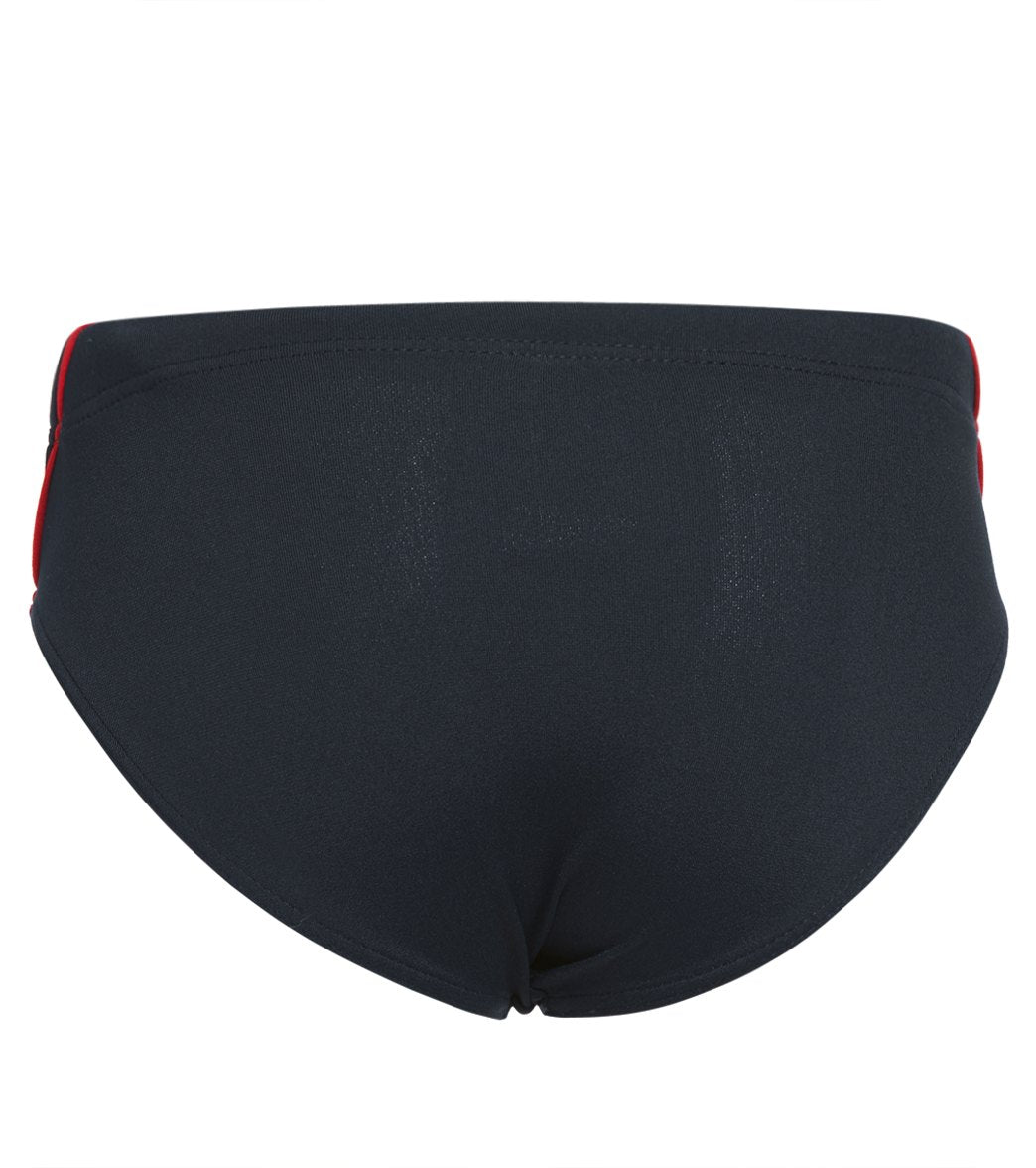 Sporti HydroLast Splice Brief Swimsuit Youth (22-28) Black/Red