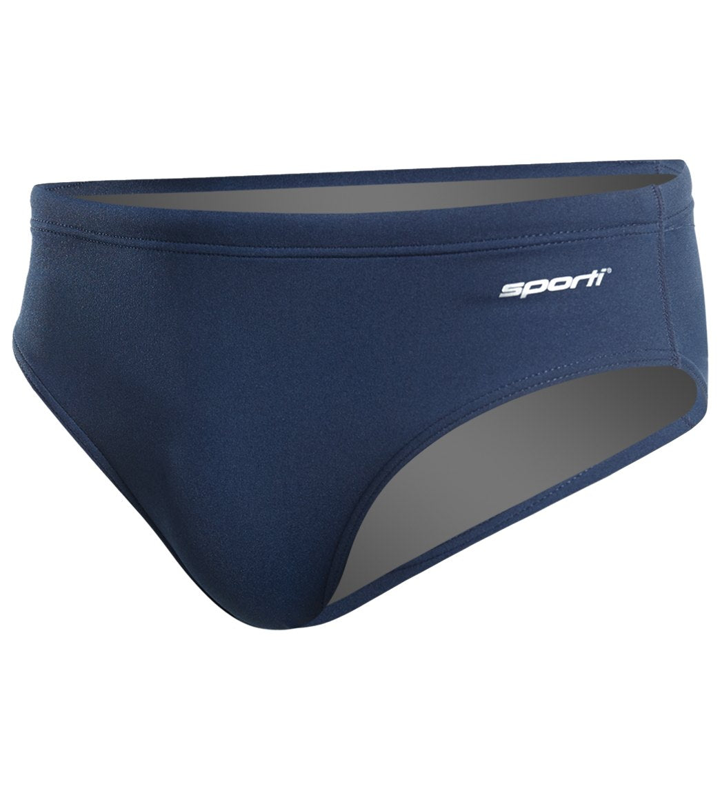 Sporti HydroLast Solid Brief Swimsuit Youth (22-28) Navy