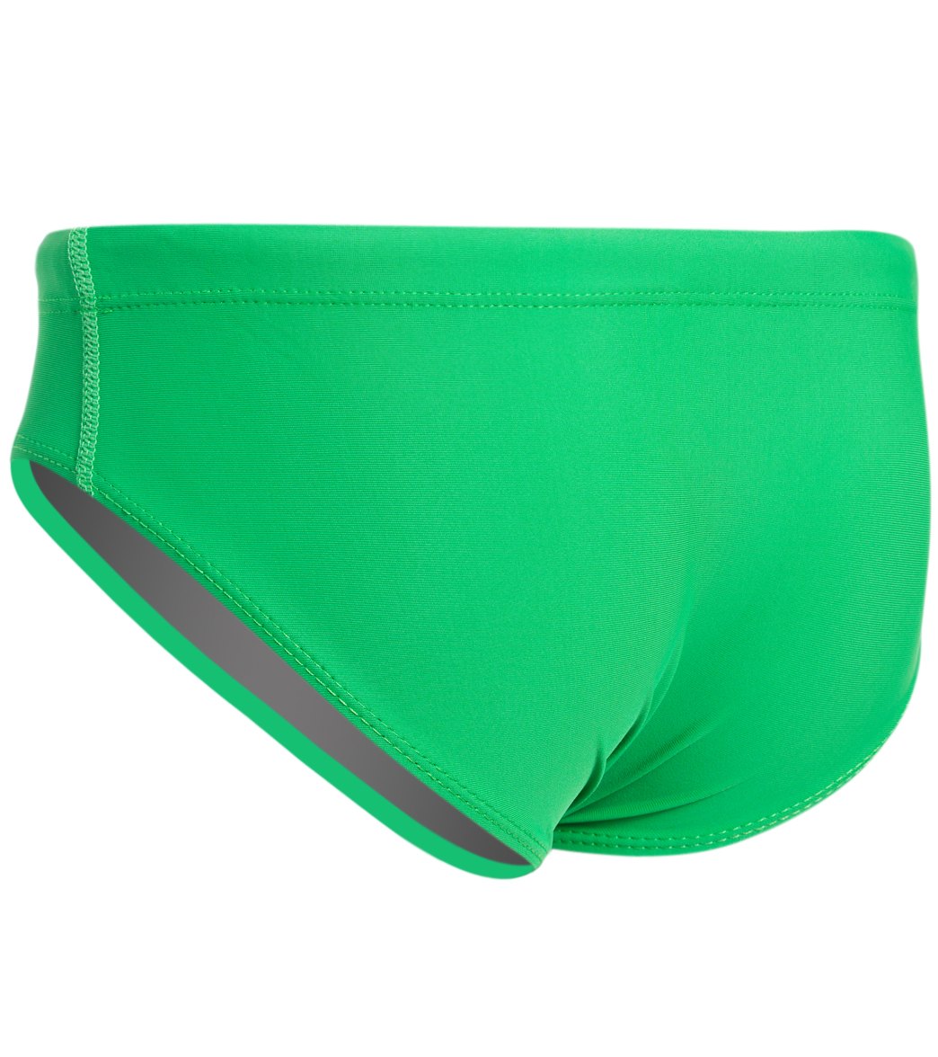 iSwim Essential Solid Brief Swimsuit Youth (22-28) Kelly Green