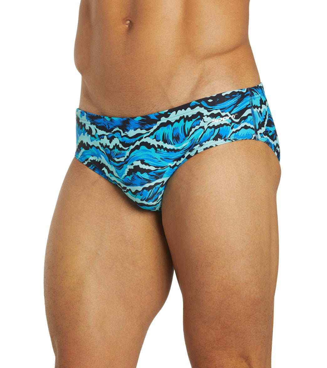 Sporti New Waves Brief Swimsuit (22-40) Blue