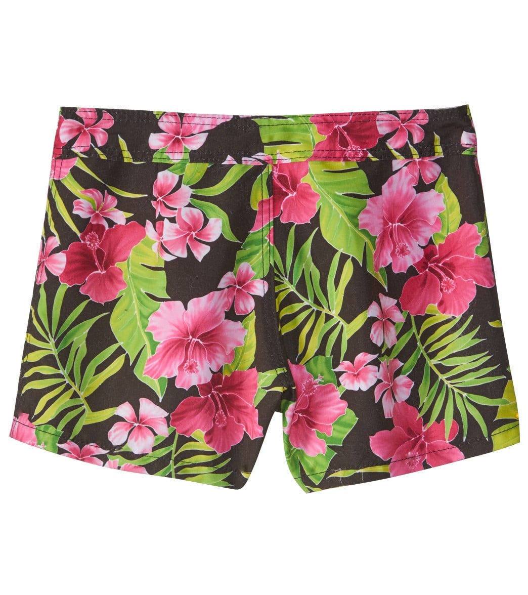 Tidepools Girls' Hibiscus Boardshort (Toddler, Little Kid, Big Kid)