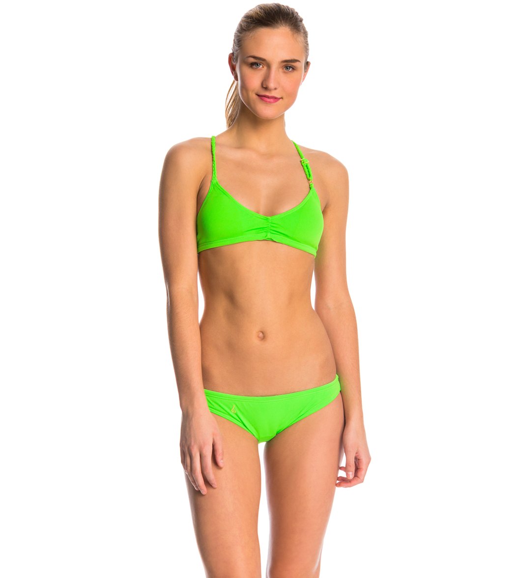 Lo Swim Original Training Bikini Swimsuit Bottom Lime