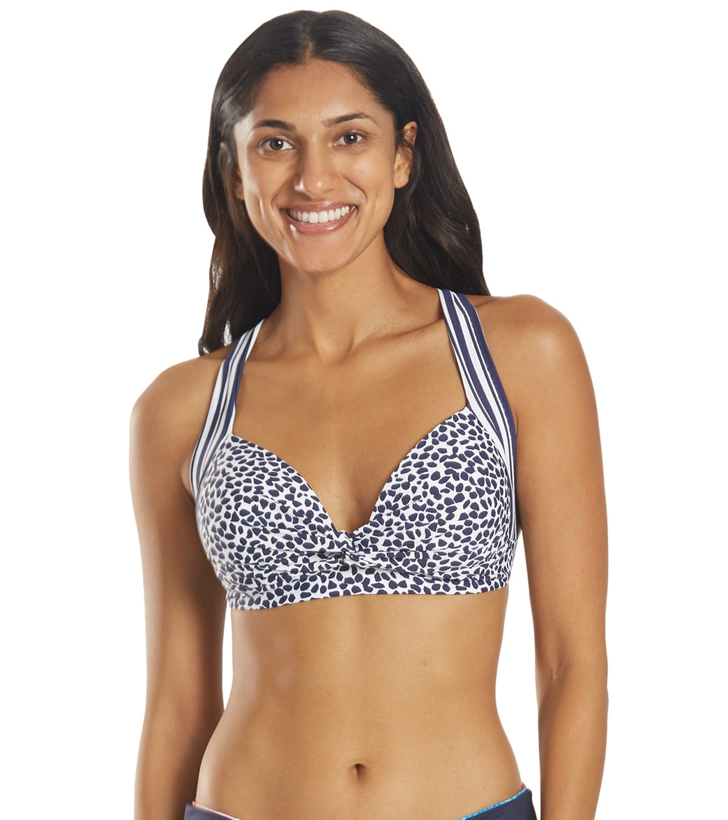 La Blanca Women's Apulia Mix Banded Bikini Top Indigo