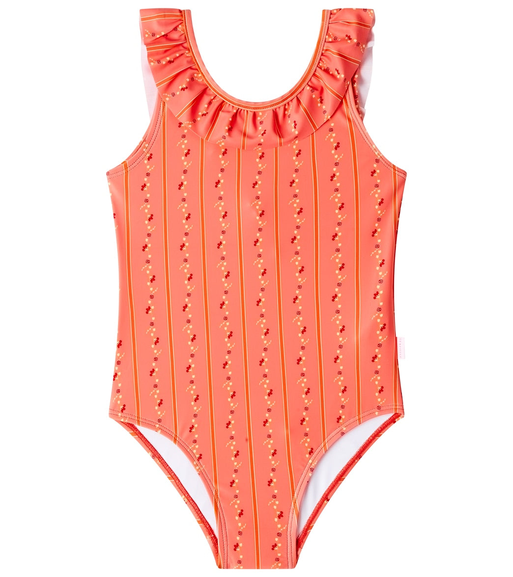 Seafolly Girls' Prague Round Neck One Piece Swimsuit (Baby, Toddler, Little Kid) Vine