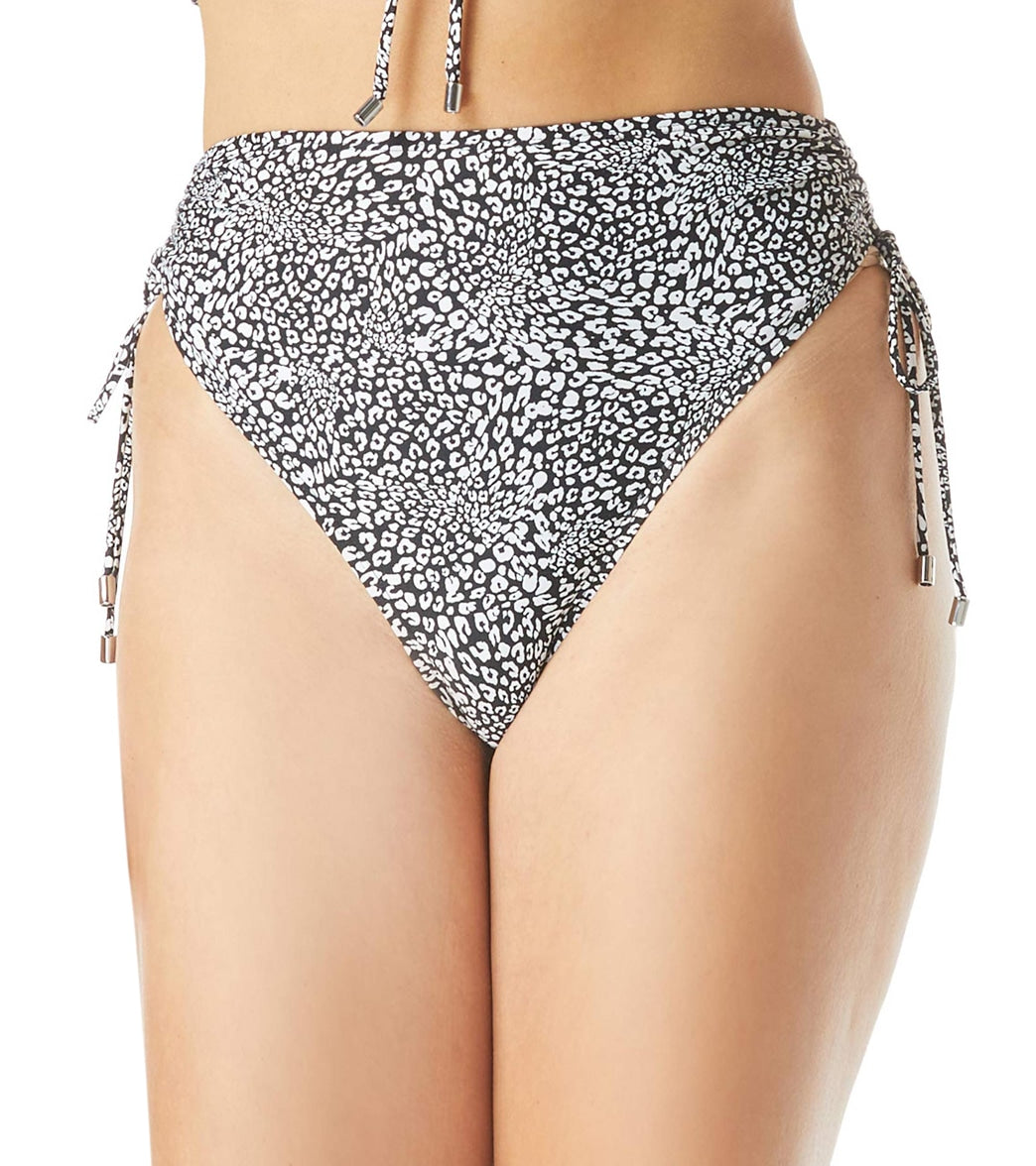 Coco Reef Women's St. Tropez Leopard Knockout High Waist Shirred Bikini Bottom