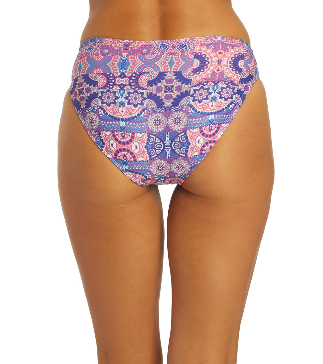 Dolfin Aquashape Women's Print Contemporary Knot Front Bikini Bottom